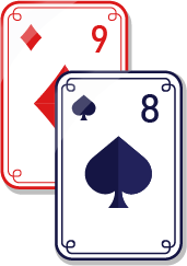 Stacks of Solitaire cards